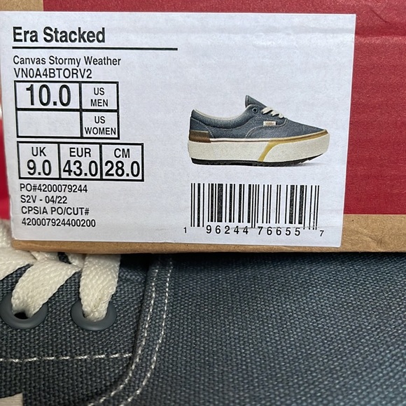 Vans Era Stacked
Canvas Stormy Weather
VNOA4BTORV2
Men’s platform - sneakers - Picture 16 of 16